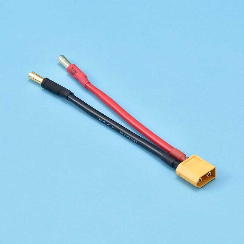 APO650 XT-60コネクター付4.5mmプラグケーブル(XT-60 to 4.5mm banana plug cable)